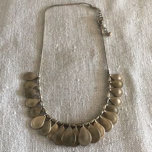Vintage Y2K Bronzed Gold Metal 16in Necklace